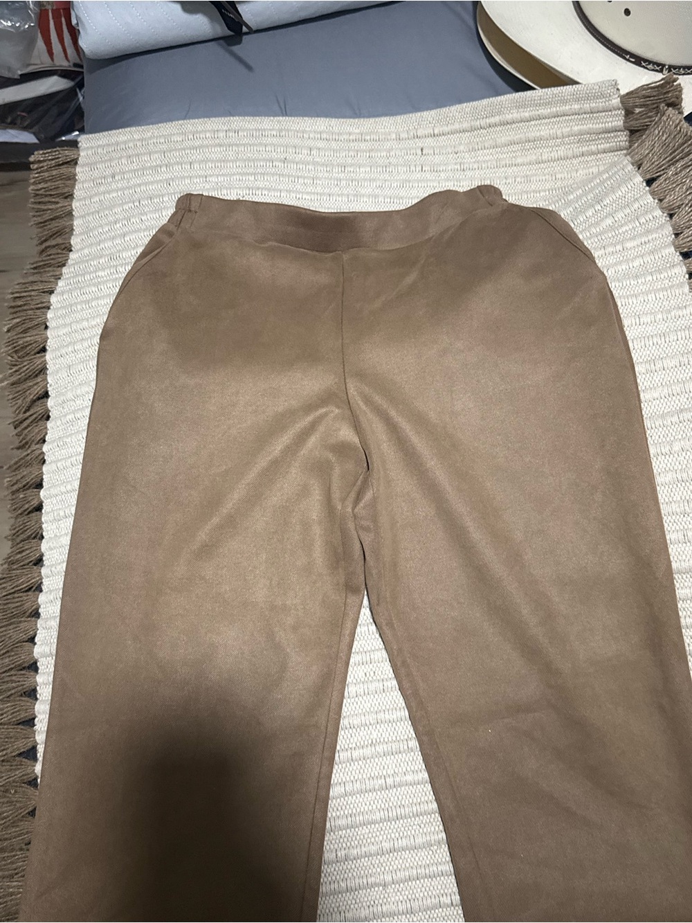 Primark Brown Faux Suede Pants